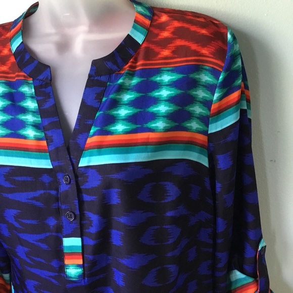 Laundry by Shelli Segal multicolored tunic dress - Picture 3 of 7